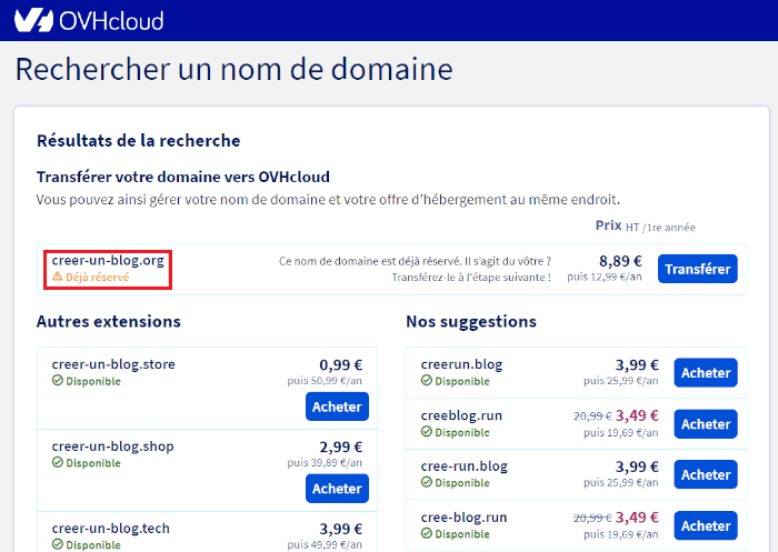 nom de domaine disponible